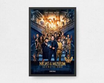 ナイト ミュージアム 映画ポスター - 高品質キャンバスアートプリント