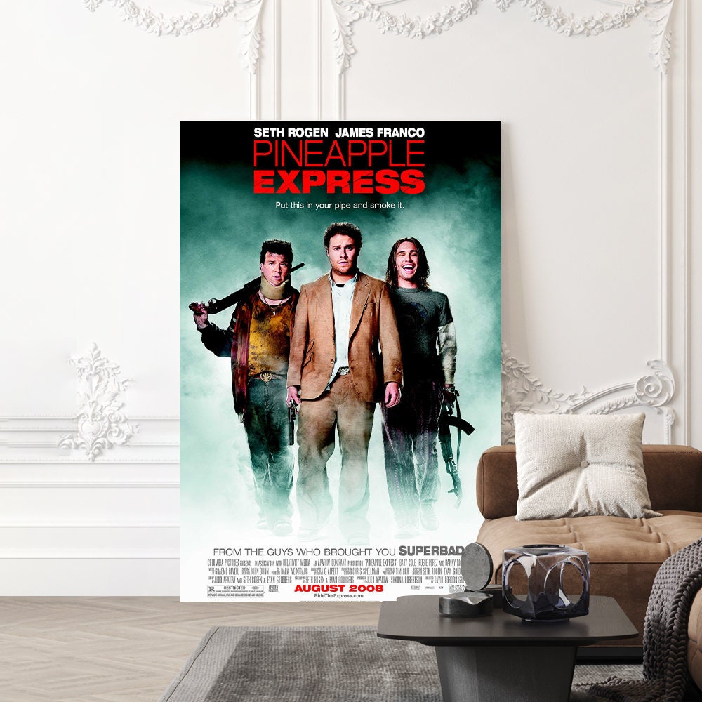 Pineapple Express Movie Poster - High Quality Canvas Art Print - Room ...