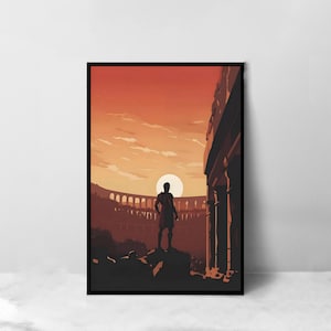 Gladiator Movie Poster - High Quality Canvas Art Print - Room Decoration - Art Poster For Gift