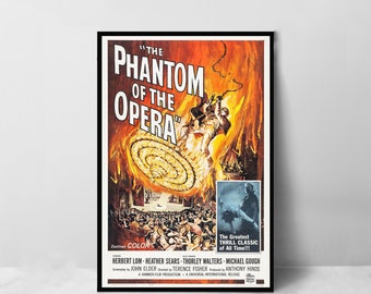 The Phantom of the Opera Movie Poster - High Quality Canvas Art Print - Room Decoration - Art Poster For Gift