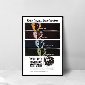 What Ever Happened to Baby Jane Film Poster - Hochwertige Leinwand Kunst Druck - Raumdekoration - Kunst Poster Für Geschenk