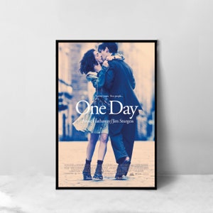 Poster del film One Day - Stampa artistica su tela di alta qualità - Decorazione per la stanza - Poster artistico come regalo