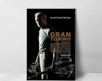 Framed Vintage 70's Car Ad 1972 Ford Gran Torino Classic