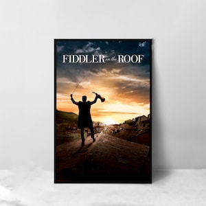 Póster de la película El Violinista en el Tejado - Impresión artística en lienzo de alta calidad - Decoración de habitación - Póster artístico para regalo