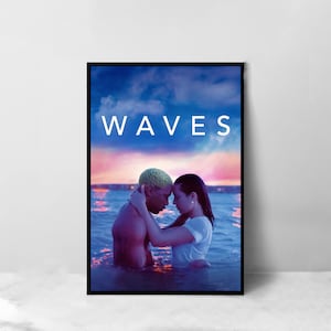 Waves Movie Poster - High Quality Canvas Art Print - Room Decoration - Art Poster For Gift