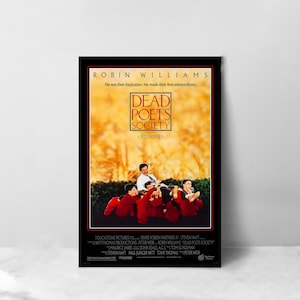Dead Poets Society Movie Poster - High Quality Canvas Art Print - Room Decoration - Art Poster For Gift
