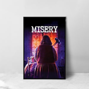Misery Movie Poster - High Quality Canvas Art Print - Room Decoration - Art Poster For Gift