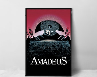 Affiche de film Amadeus - Impression d'art sur toile de haute qualité - Décoration de chambre - Poster d'art pour cadeau