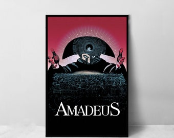 Affiche de film Amadeus - Impression d'art sur toile de haute qualité - Décoration de chambre - Poster d'art pour cadeau