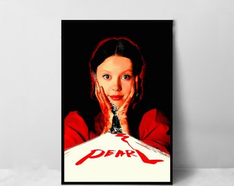 Poster du film Pearl - Impression d'art sur toile de haute qualité - Décoration de chambre - Poster d'art pour cadeau