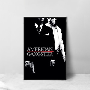 American Gangster Movie Poster - Hochwertige Leinwand Kunstdruck - Raumdekoration - Kunst Poster Für Geschenk