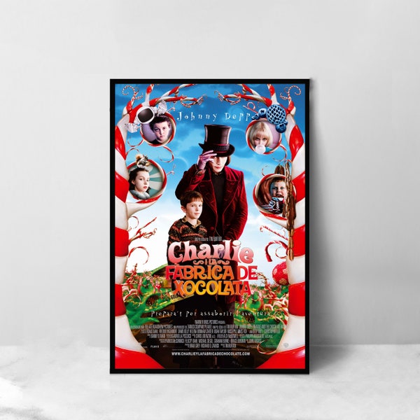 Charlie and the Chocolate Factory Movie Poster - High Quality Canvas Art Print - Room Decoration - Art Poster For Gift