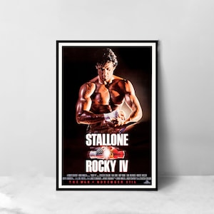 Rocky IV Movie Poster - High Quality Canvas Art Print - Room Decoration - Art Poster For Gift