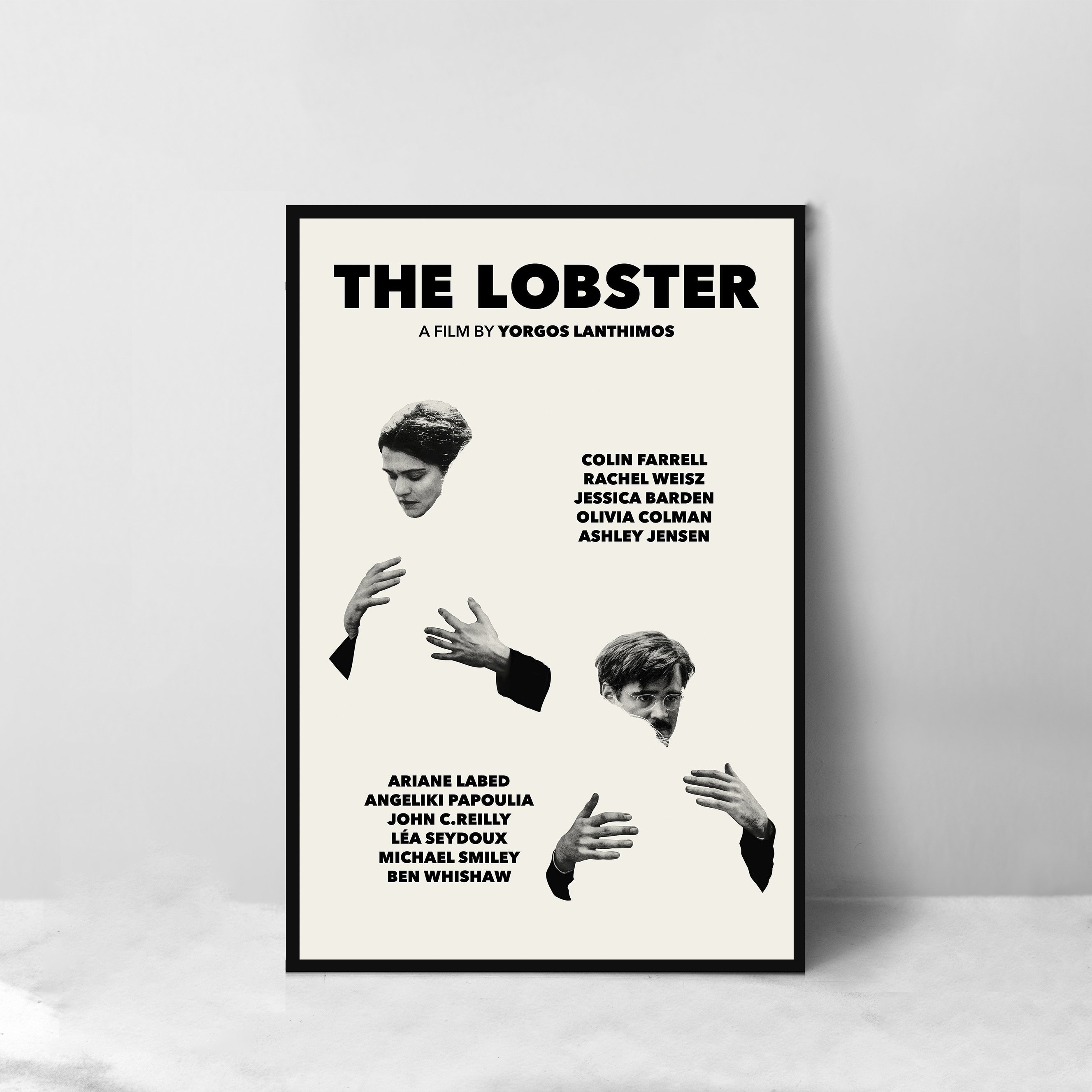 The Lobster Movie Poster - High Quality Canvas Art Print - Room