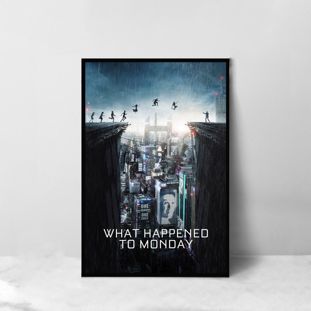 What Happened to Monday Movie Poster High Quality Canvas Art Print Room