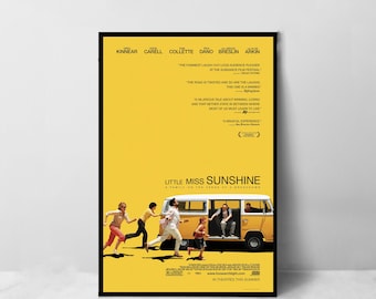 Little Miss Sunshine Movie Poster - Hoge kwaliteit canvaskunstdruk - Kamerdecoratie - Kunstposter voor cadeau