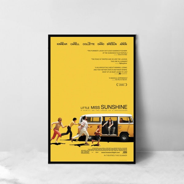 Little Miss Sunshine Filmposter - Hochwertiger Leinwanddruck - Raumdekoration - Kunstposter für Geschenk