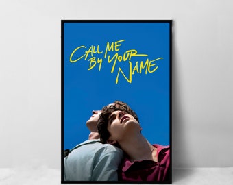 Call Me by Your Name Movie Poster - High Quality Canvas Art Print - Room Decoration - Art Poster For Gift