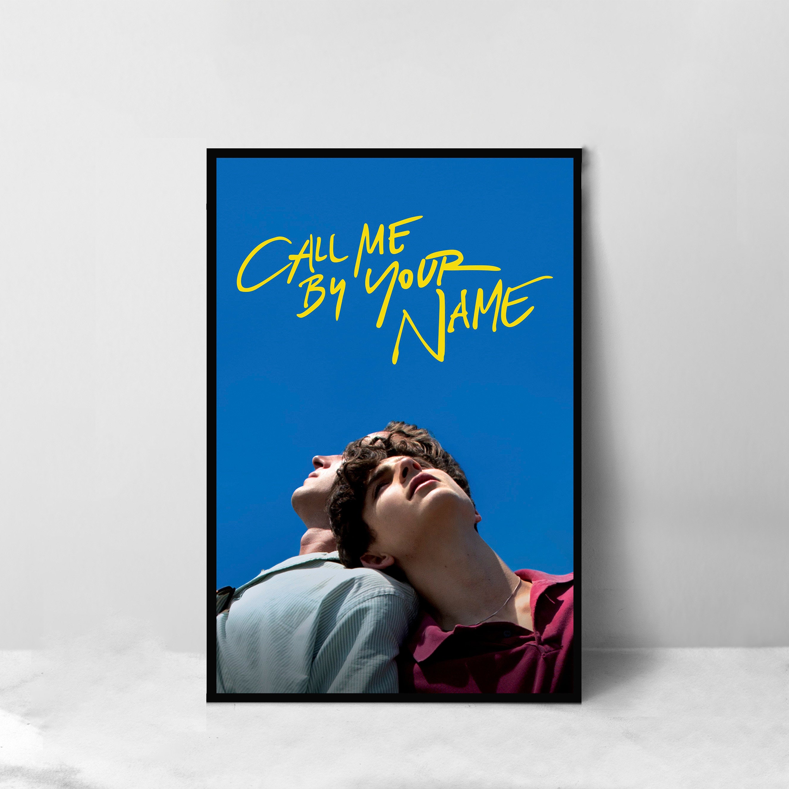 Poster Sur Toile Avec Inscription « Call Me By Your Name » - Décoration Murale Moderne Pour Chambre à Coucher - 40 X 60 Cm