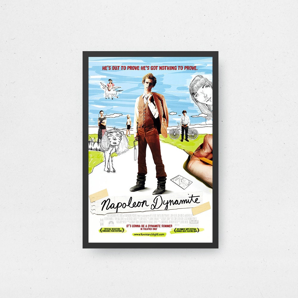 Napoleon Dynamite Movie Poster - High Quality Canvas Art Print