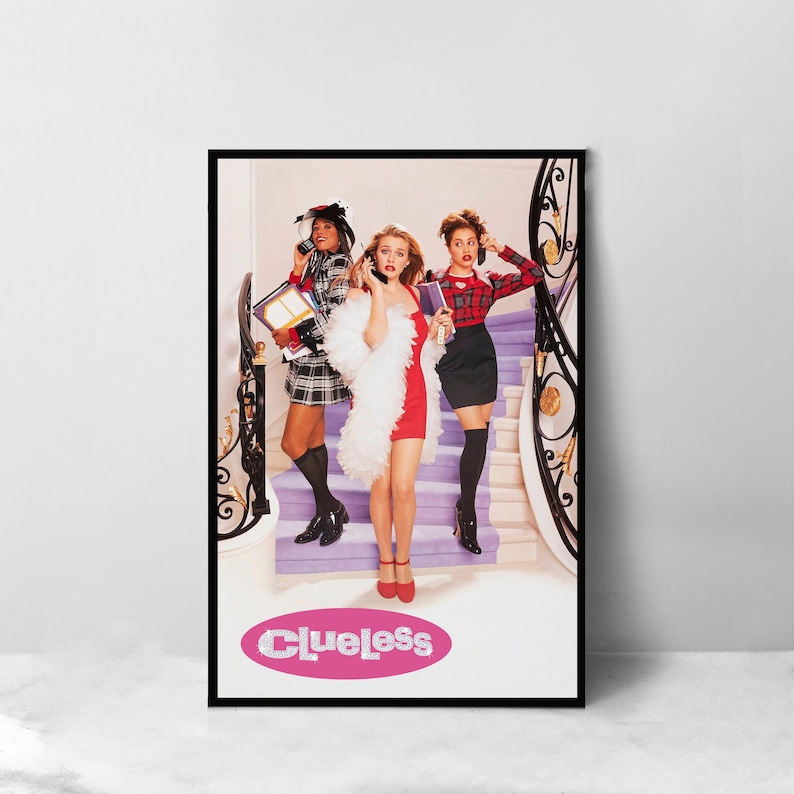 Clueless Movie Poster - High Quality Canvas Art Print - Room Decoration ...
