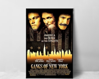 Gangs of New York Movie Poster: Classic Film Canvas Art - Etsy