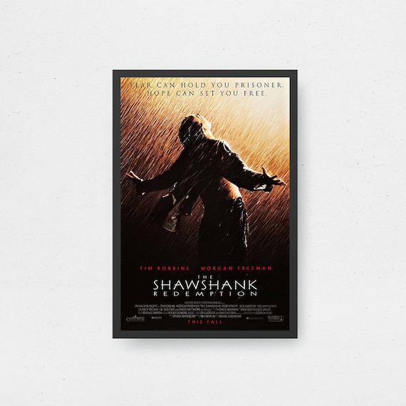 ショーシャンクの空に 映画ポスター - 高品質キャンバスアートプリント
