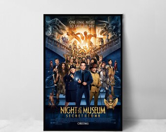 ナイト ミュージアム 映画ポスター - 高品質キャンバスアートプリント