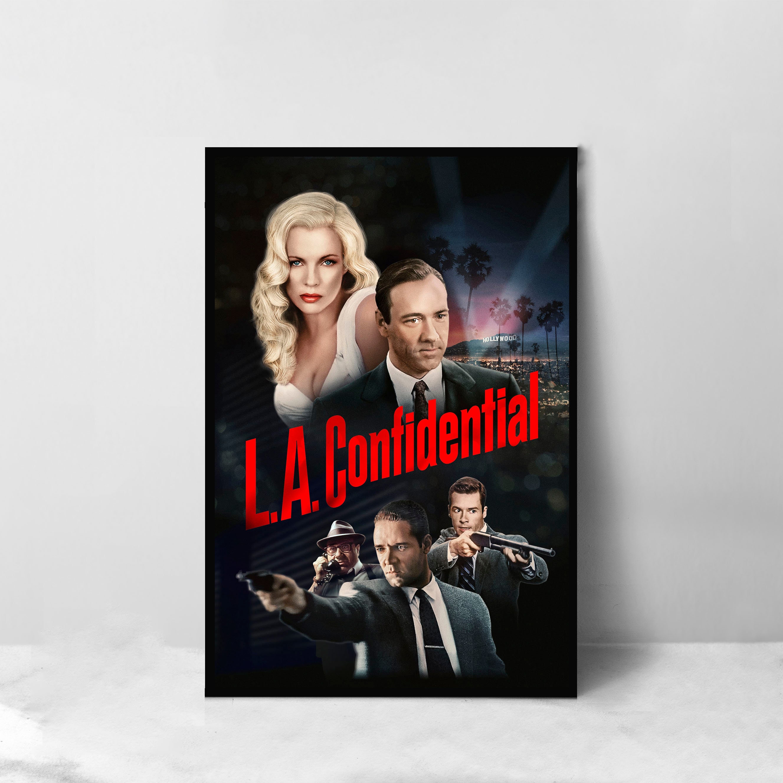 L.A. コンフィデンシャル映画ポスター - 高品質キャンバスアート