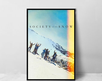 Society of the Snow Movie Poster - High Quality Canvas Art Print - Room Decoration - Art Poster For Gift