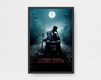 Abraham Lincoln Vampire Hunter Movie Poster High Quality Canvas