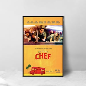 Chef Movie Poster - High Quality Canvas Art Print - Room Decoration - Art Poster For Gift