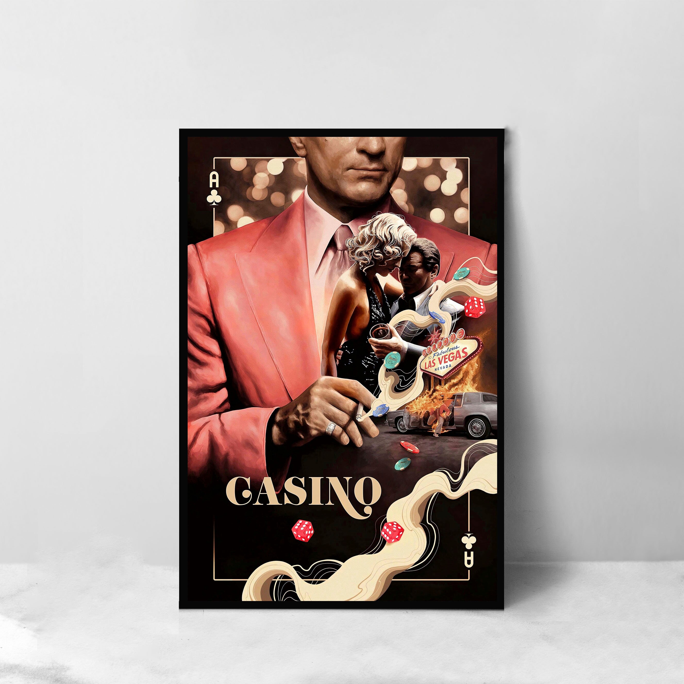 Planetee Affiche Casino J'peux Pas - Poster Humour A2 Premium Pour Décoration Murale