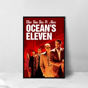 Ocean's Eleven Film Poster - Hochwertige Leinwand Kunst Druck - Raumdekoration - Kunst Poster Für Geschenk