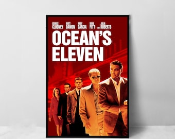 Ocean's Eleven Movie Poster - High Quality Canvas Art Print - Room Decoration - Art Poster For Gift