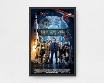 ナイト ミュージアム 映画ポスター - 高品質キャンバスアートプリント