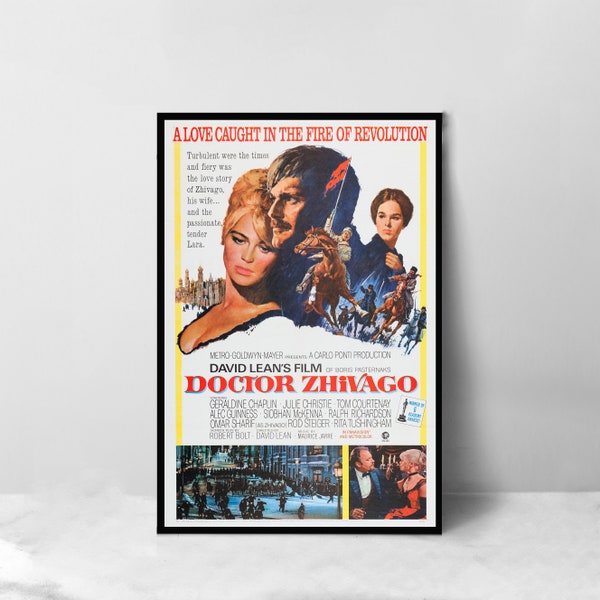 Doctor Zhivago Movie Poster - High Quality Canvas Art Print - Room Decoration - Art Poster For Gift