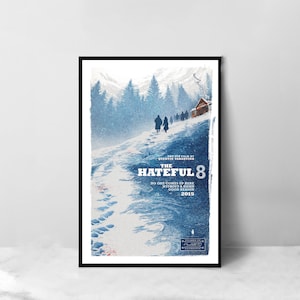 The Hateful Eight Poster - Hochwertige Leinwand Kunstdruck - Raumdekoration - Kunst Poster Für Geschenk