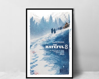 The Hateful Eight Poster - Hochwertige Leinwand Kunstdruck - Raumdekoration - Kunst Poster Für Geschenk