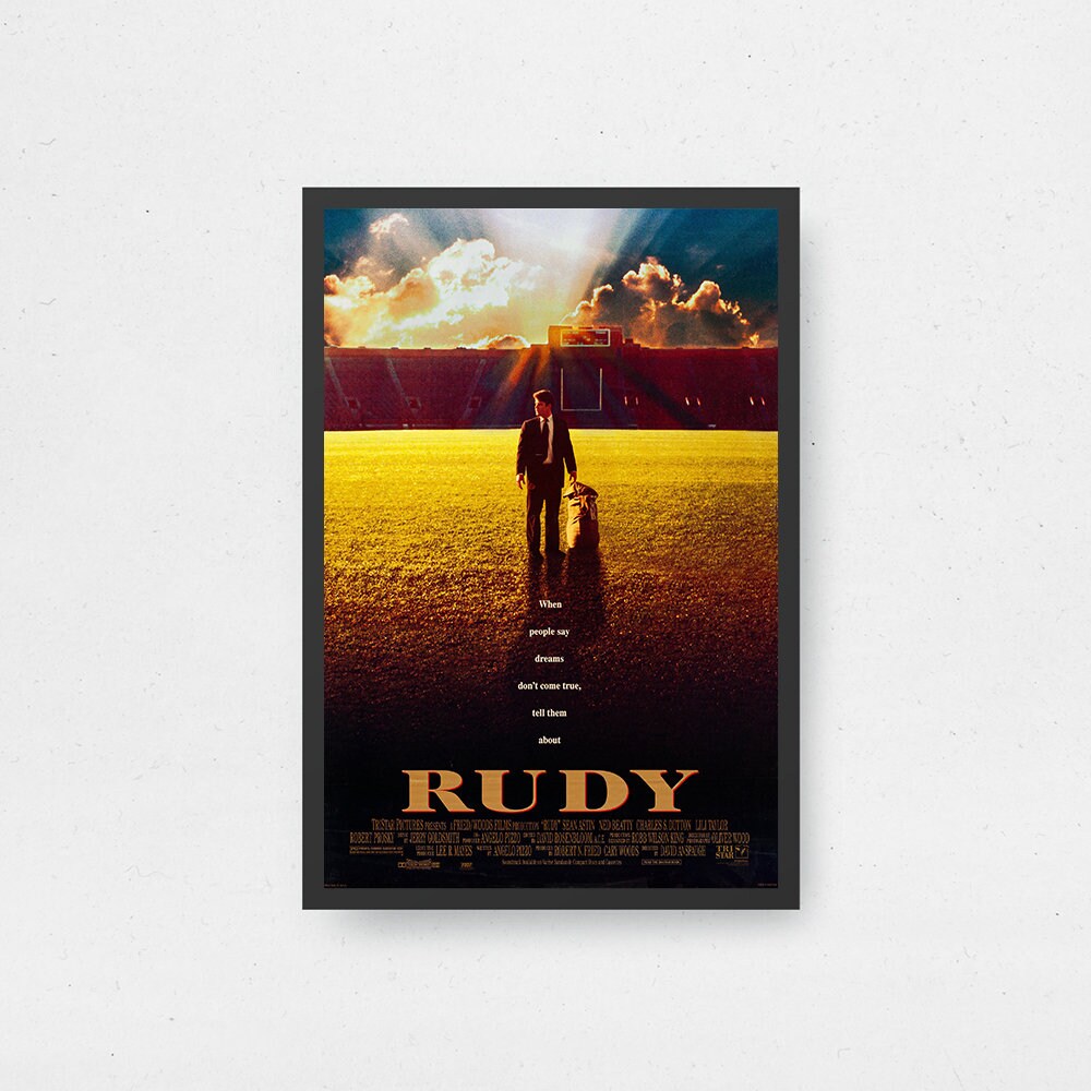 Rudy Movie Poster - High Quality Canvas Art Print - Room