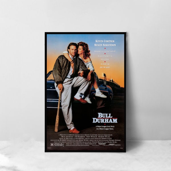 Bull Durham Movie Poster - High Quality Canvas Art Print - Room Decoration - Art Poster For Gift