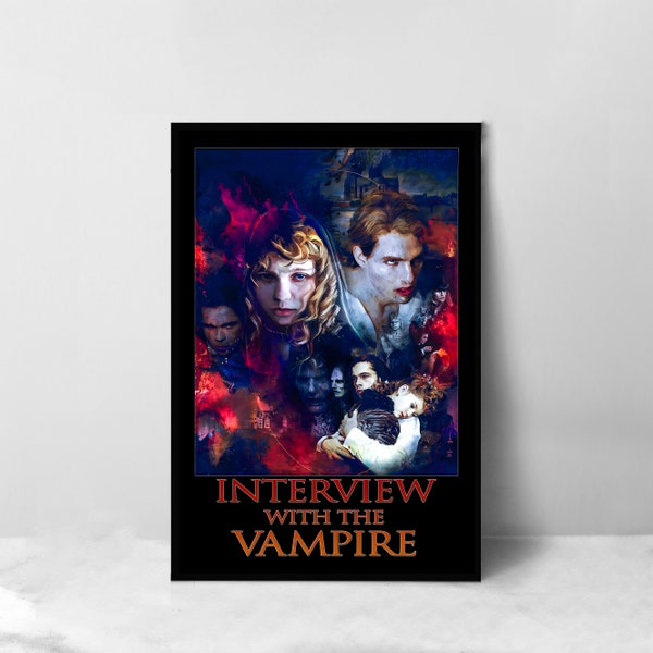 Interview with the Vampire Movie Poster - High Quality Canvas Art Print - Room Decoration - Art Poster For Gift