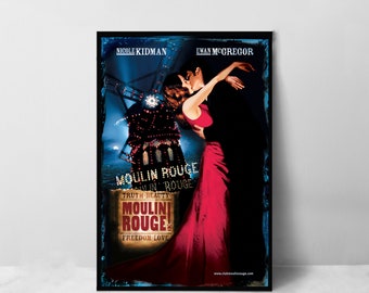 Moulin Rouge! Movie Poster - High Quality Canvas Art Print - Room Decoration - Art Poster For Gift