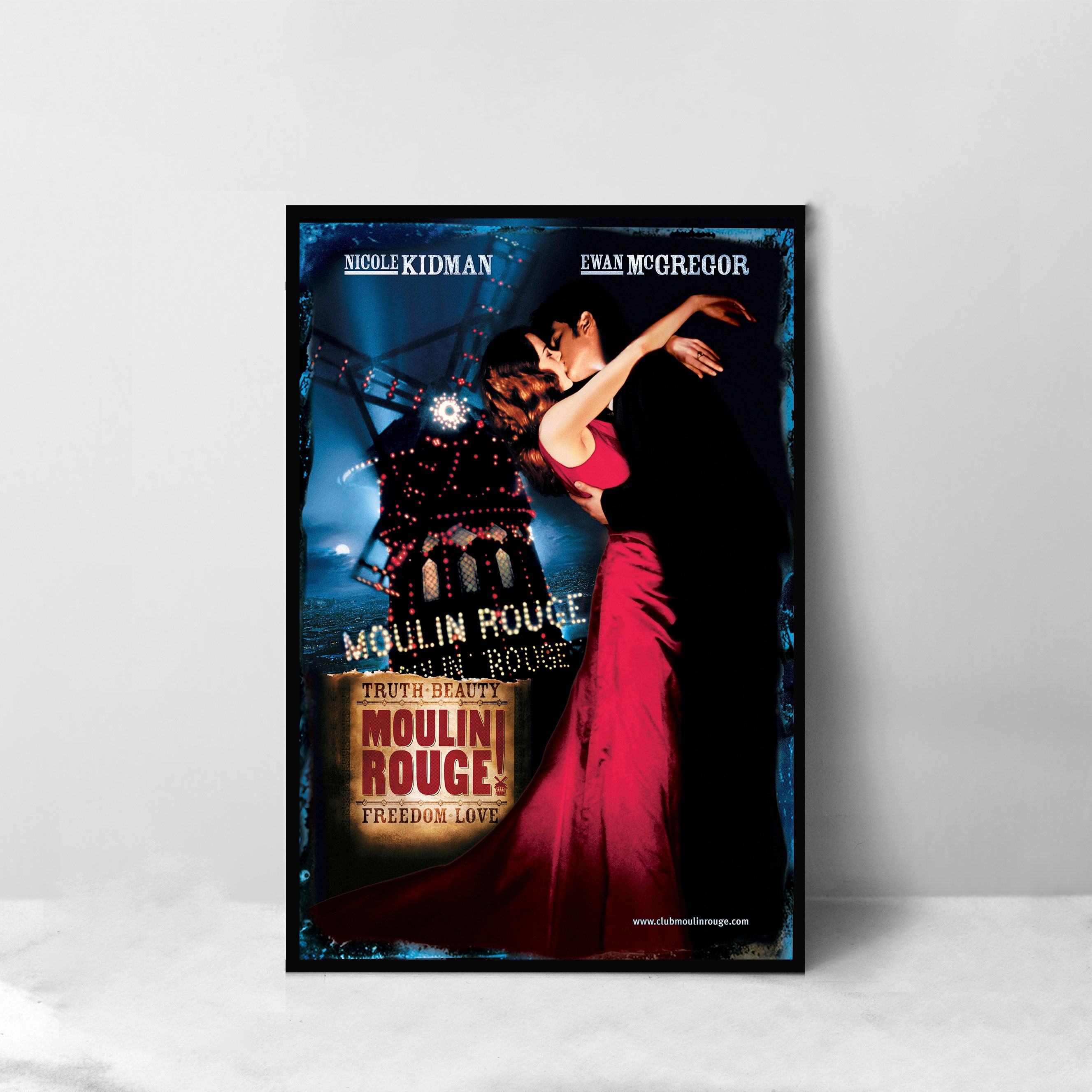 ムーラン・ルージュ！映画ポスター - 高品質キャンバスアートプリント