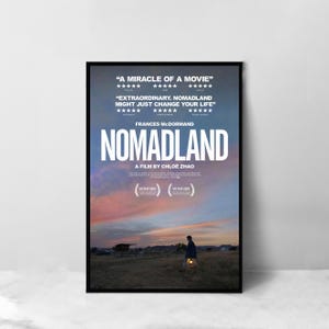 Nomadland Digital Downloads Movie Poster - High Quality Art Print - Room Decoration - Art Poster For Gift