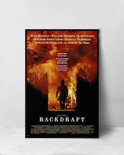 Backdraft Movie Poster - High Quality Canvas Art Print - Room