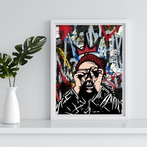 Graffiti,  Graffiti Wall Art, Printable Wall Art, Procreate, Home Decor, New Home Gift, Instant Download, Contemporary Art