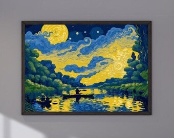 Premium Art Poster, Artistic Print of Impressionist Nature, Art Poster, Art Print, In 7 Formats