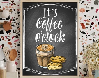 Another Coffee Print, Coffee Poster, Kitchen Wall Art, Kitchen Decor, Aesthetic Wall Art, Apartment Wall Art, Trendy Kitchen Print, UNFRAMED