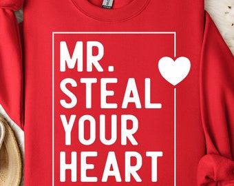 Mr Steal Your Heart Svg, Boys Valentine Svg, Kids Valentine Svg, Valentine&#39;s Day Svg, Retro Valentine Svg, Valentine Shirt Svg